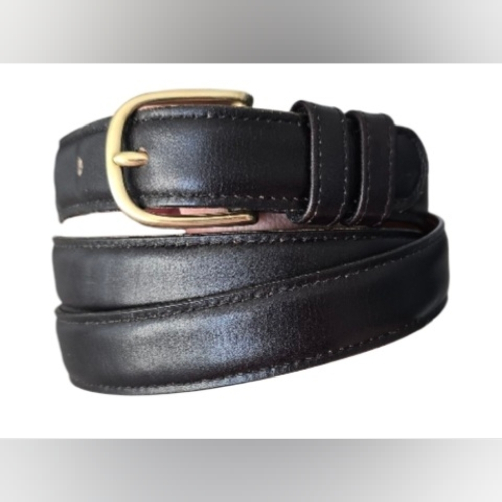 Vintage Coach Men's black leather belt size 40" style no. 5500 EUC